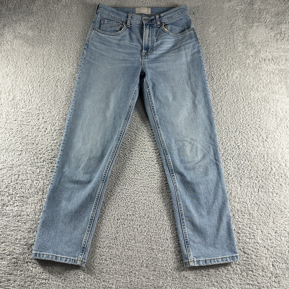 Everlane Jeans Womens 27 Cheeky Crop Light Wash Straight 25" Inseam